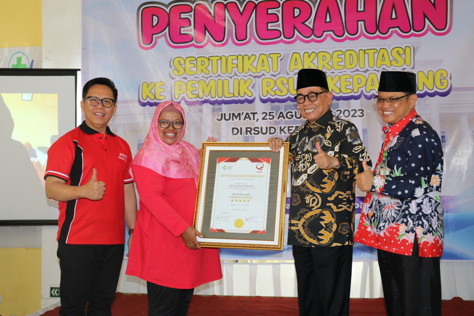 Hari Ketiga HUT ke-19 RSUD Kepahiang: Penyerahan Sertifikat Akreditasi, Penyerahan Hadiah Lomba serta Pemberian Doorprize